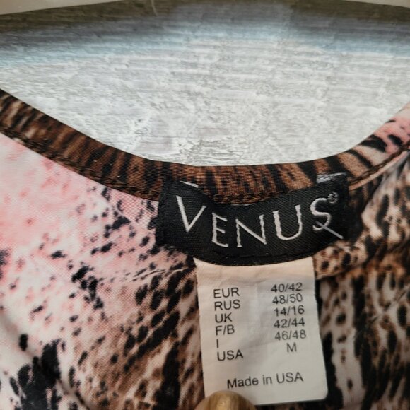 Venus Y2k Pink snakeprint top asymetrical hem patchwork beaded Fairy grunge - Picture 3 of 7